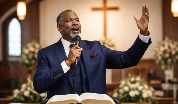 a minister preaching from Concordia Lutheran Church houston in Houston, TX - church near me